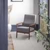 Flash Furniture Gray Faux Linen Arm Chair with Wood Frame IS-IT673317-GY-GG